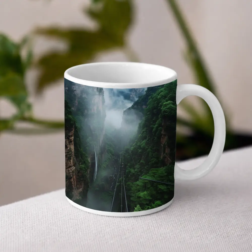Misty Canyon Bridge Green Mountain Gorge – Mugs