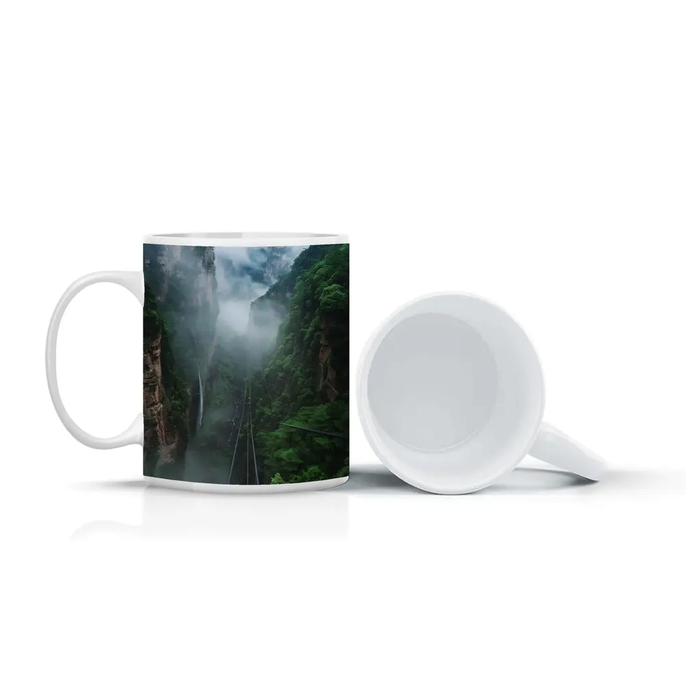 Misty Canyon Bridge Green Mountain Gorge – Mugs