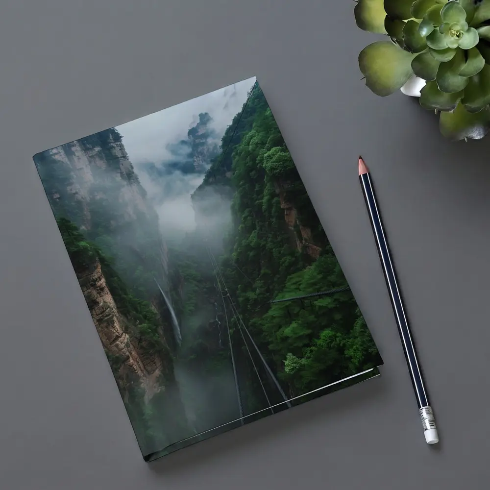 Misty Canyon Bridge Green Mountain Gorge – Notebooks