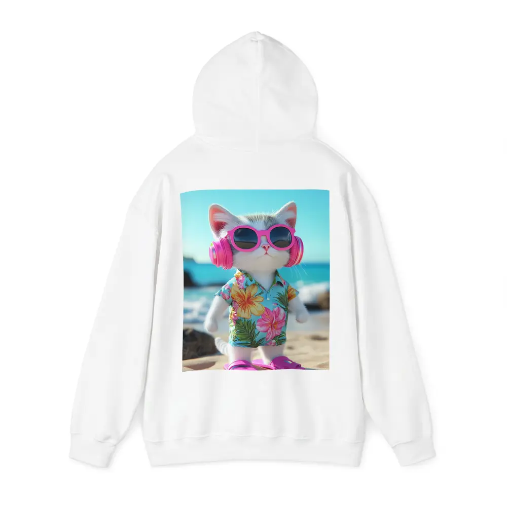 Cool Cat Beach Hawaiian Shirt Summer Vibes – Hoodies