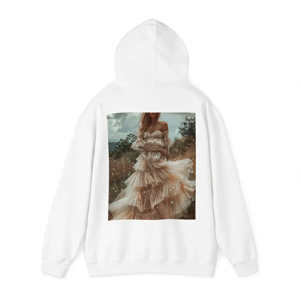 Boho Woman Tiered Tulle Dress Outdoor – Hoodies