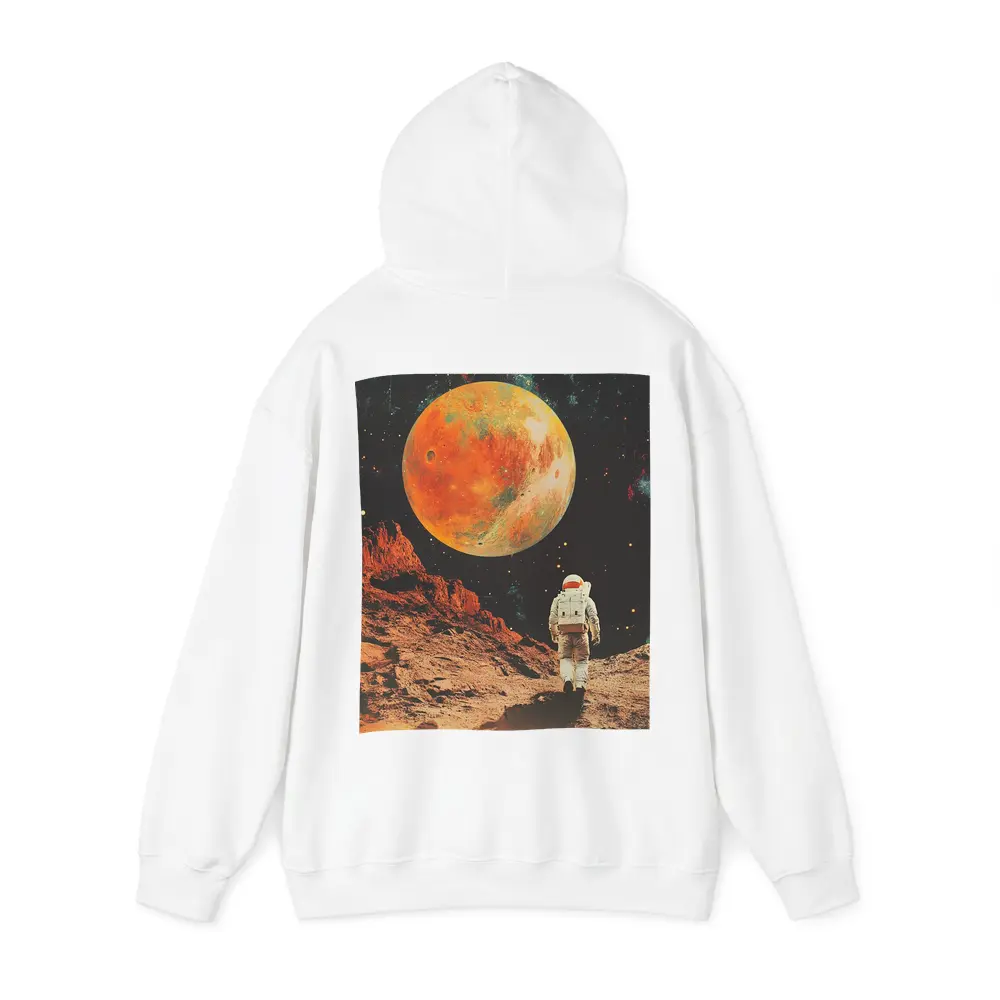 Astronaut Walking On Mars Retro Collage Art – Hoodies