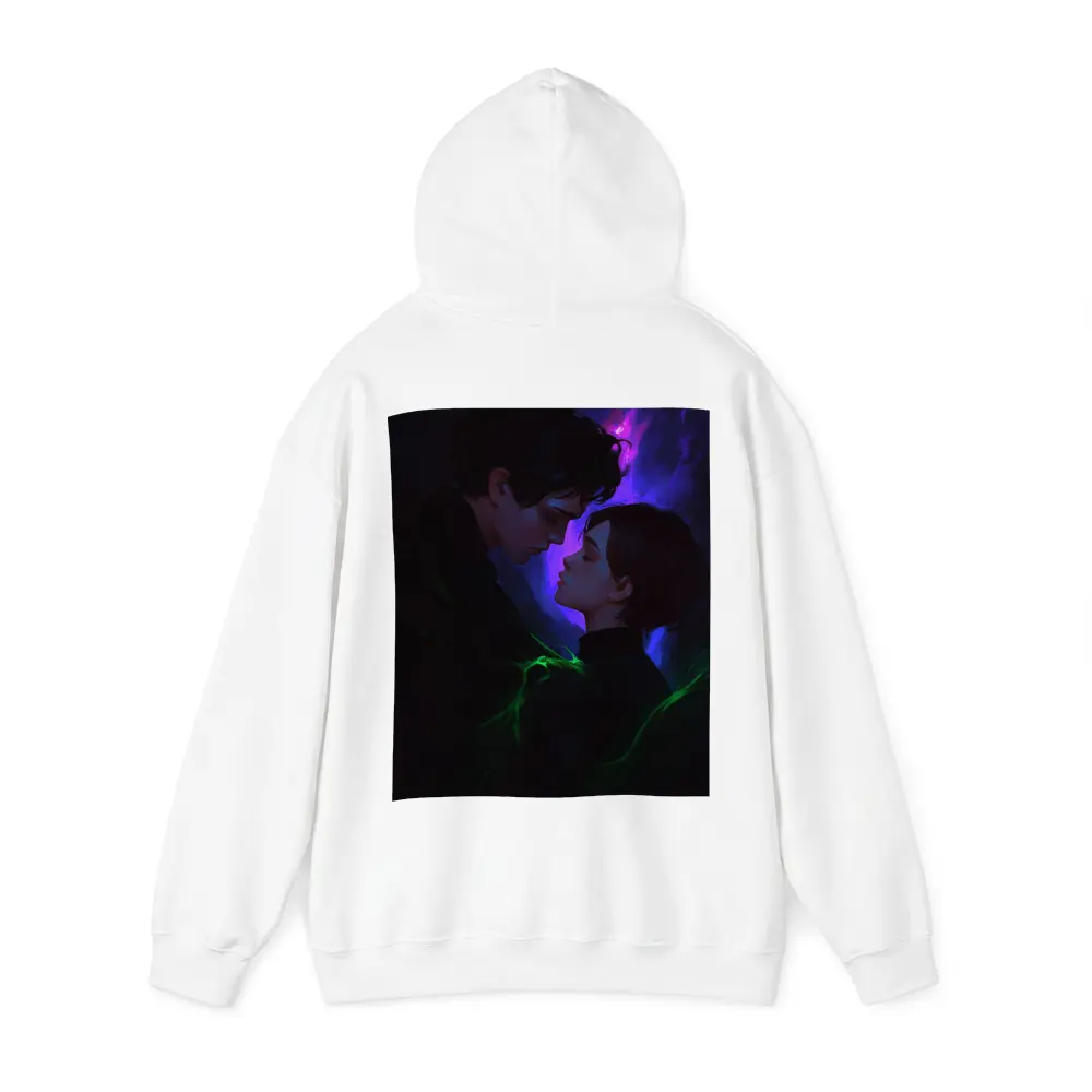Dark Fantasy Couple Glowing Purple Green – Hoodies