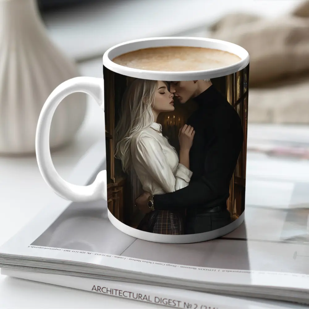 Dark Academia Romance Couple Gothic Hall – Mugs