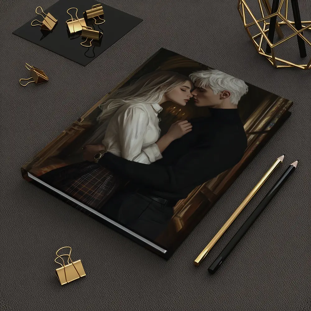 Dark Academia Romance Couple Gothic Hall – Notebooks