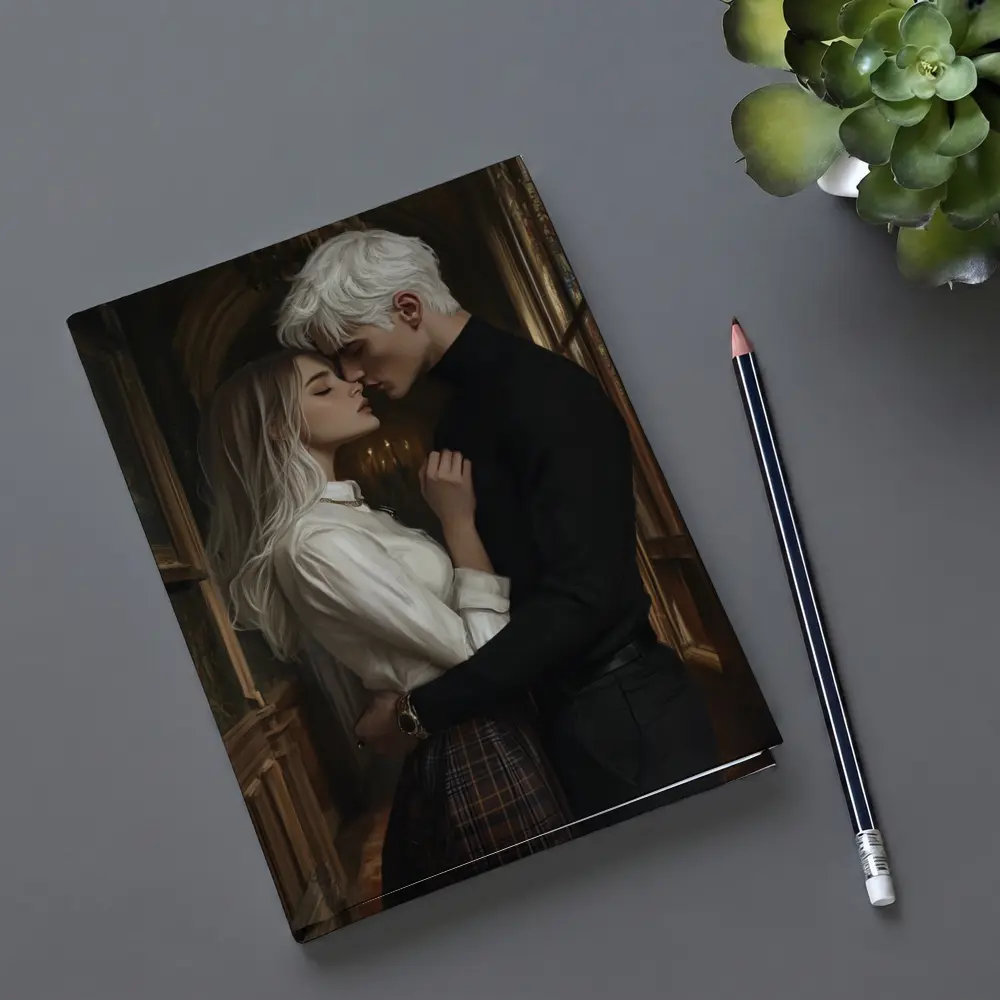 Dark Academia Romance Couple Gothic Hall – Notebooks