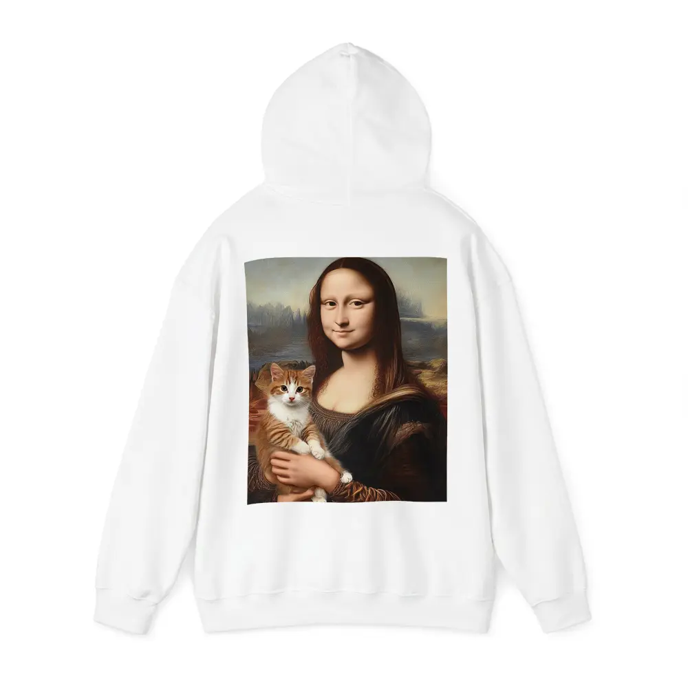 Mona Lisa Holding Orange Tabby Cat – Hoodies