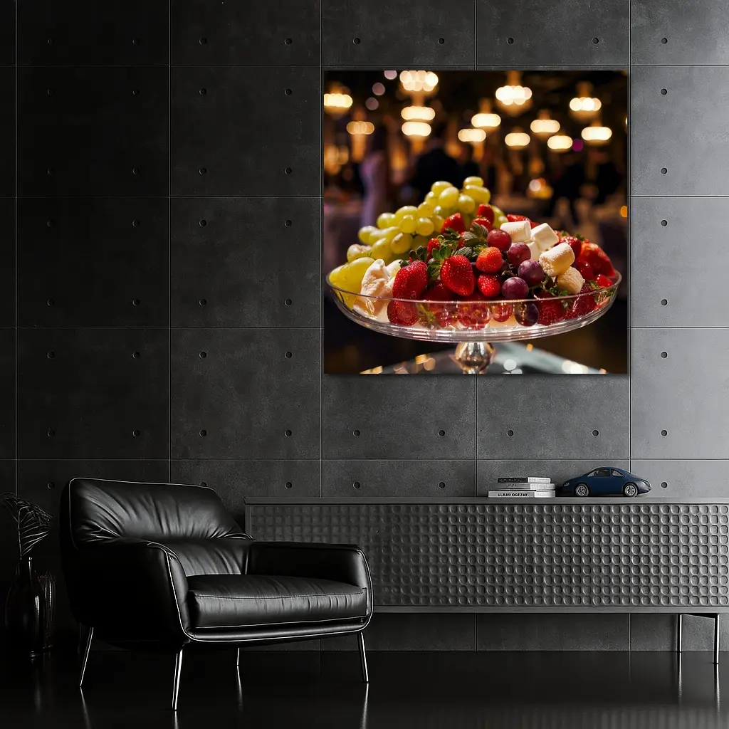 Fresh Fruit Bowl Elegant Evening Party – Wall Art