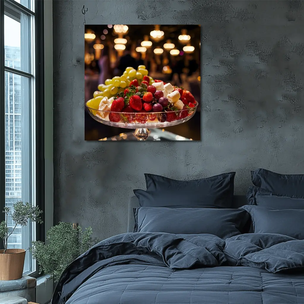 Fresh Fruit Bowl Elegant Evening Party – Wall Art
