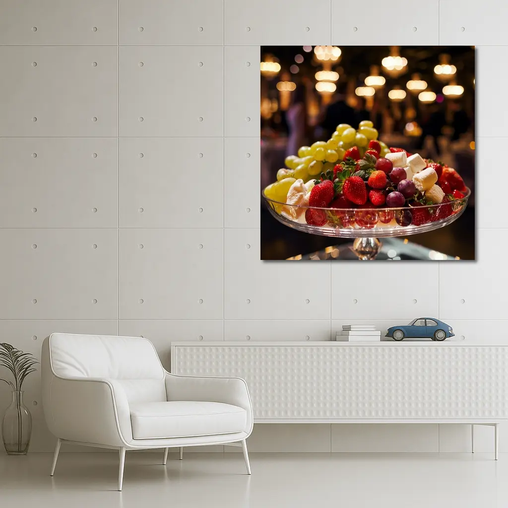 Fresh Fruit Bowl Elegant Evening Party – Wall Art
