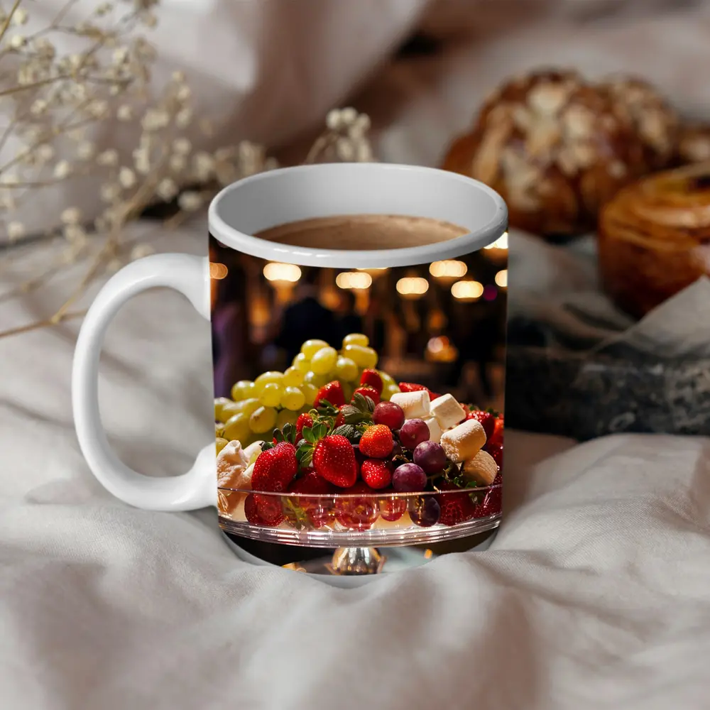Fresh Fruit Bowl Elegant Evening Party – Mugs