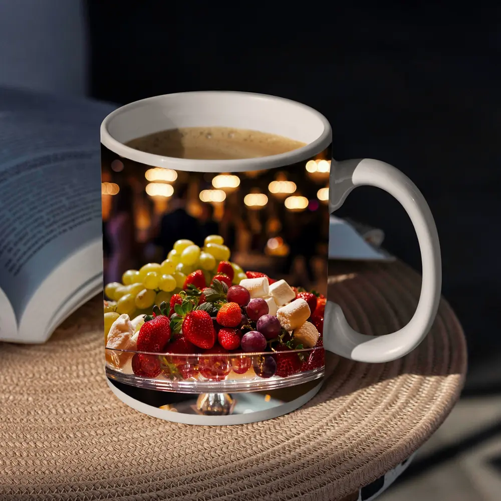 Fresh Fruit Bowl Elegant Evening Party – Mugs