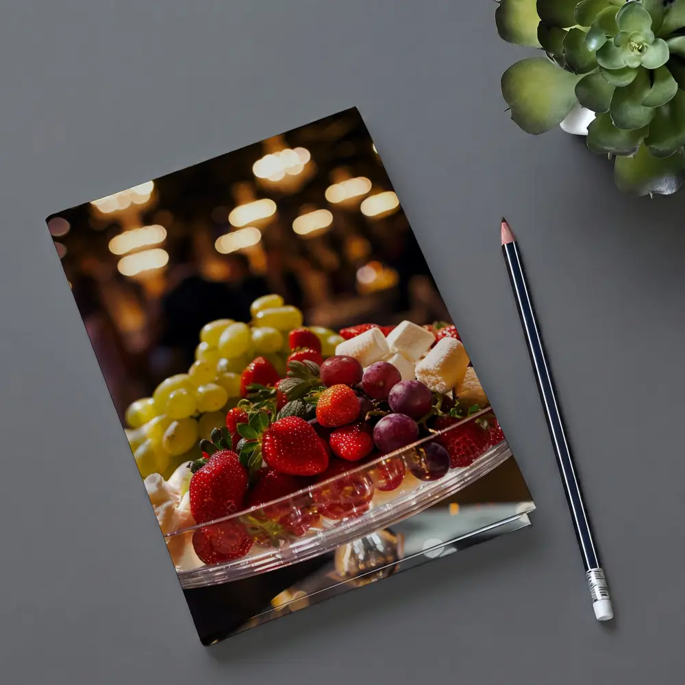 Fresh Fruit Bowl Elegant Evening Party – Notebooks