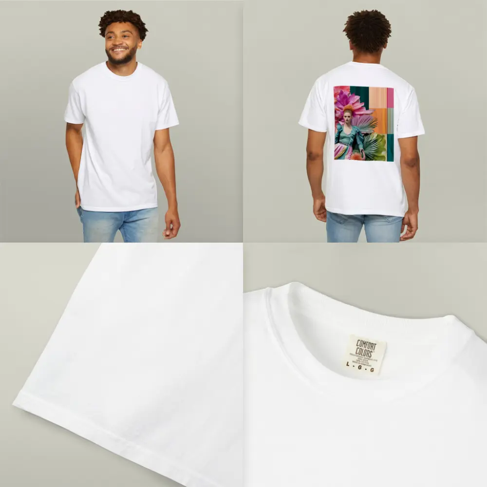 Fashion Woman Tropical Floral Colorful Art – T-Shirts