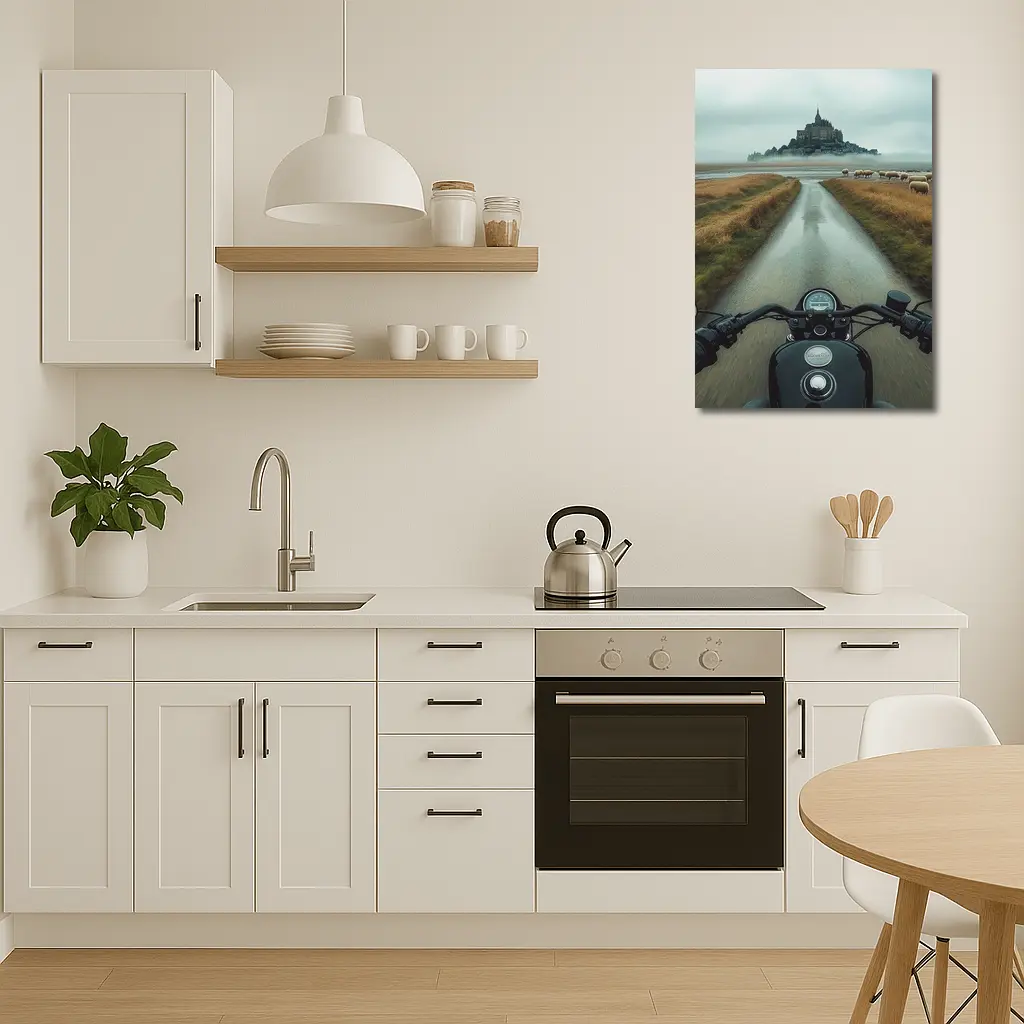 Harley Davidson Ride Mont Saint Michel France – Wall Art
