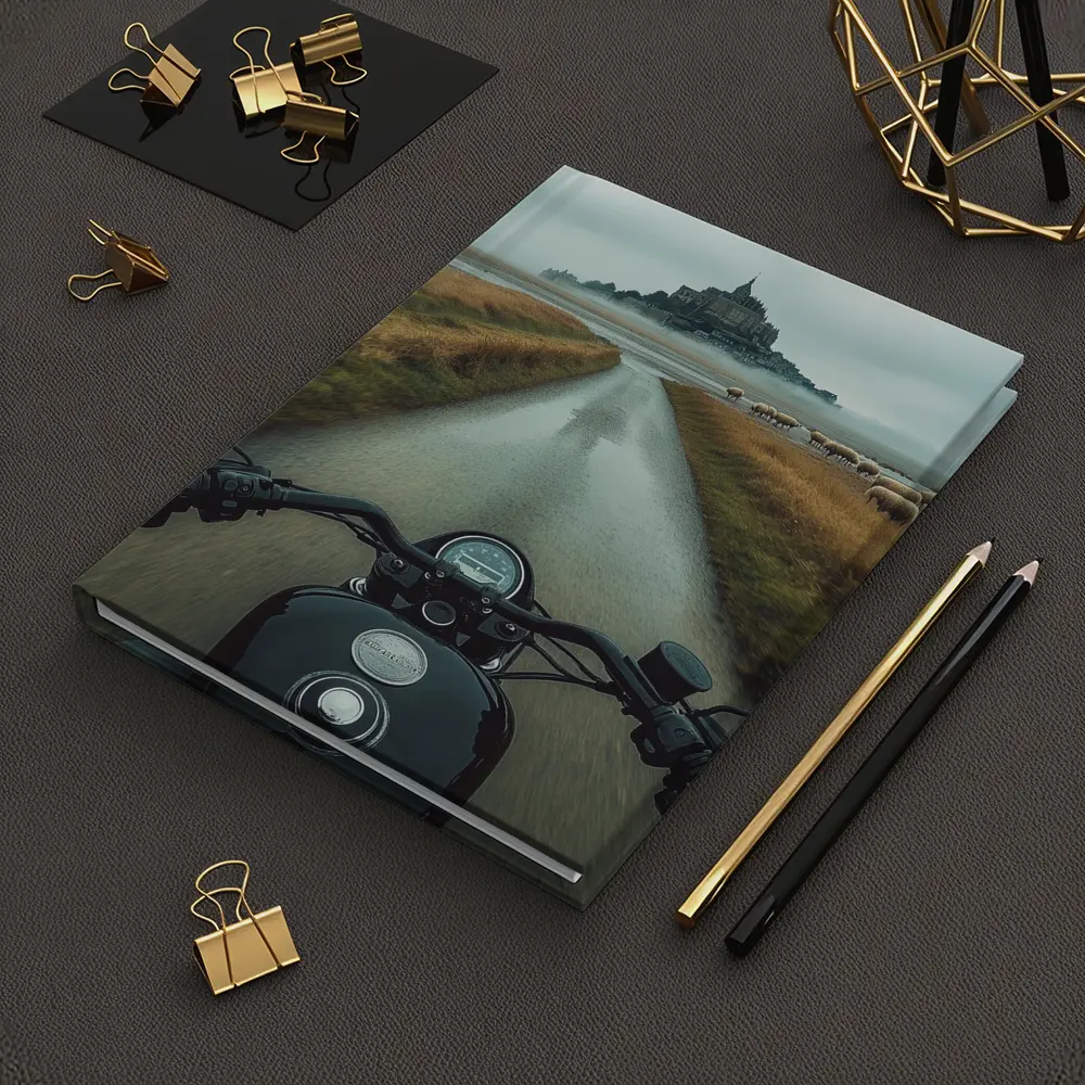 Harley Davidson Ride Mont Saint Michel France – Notebooks