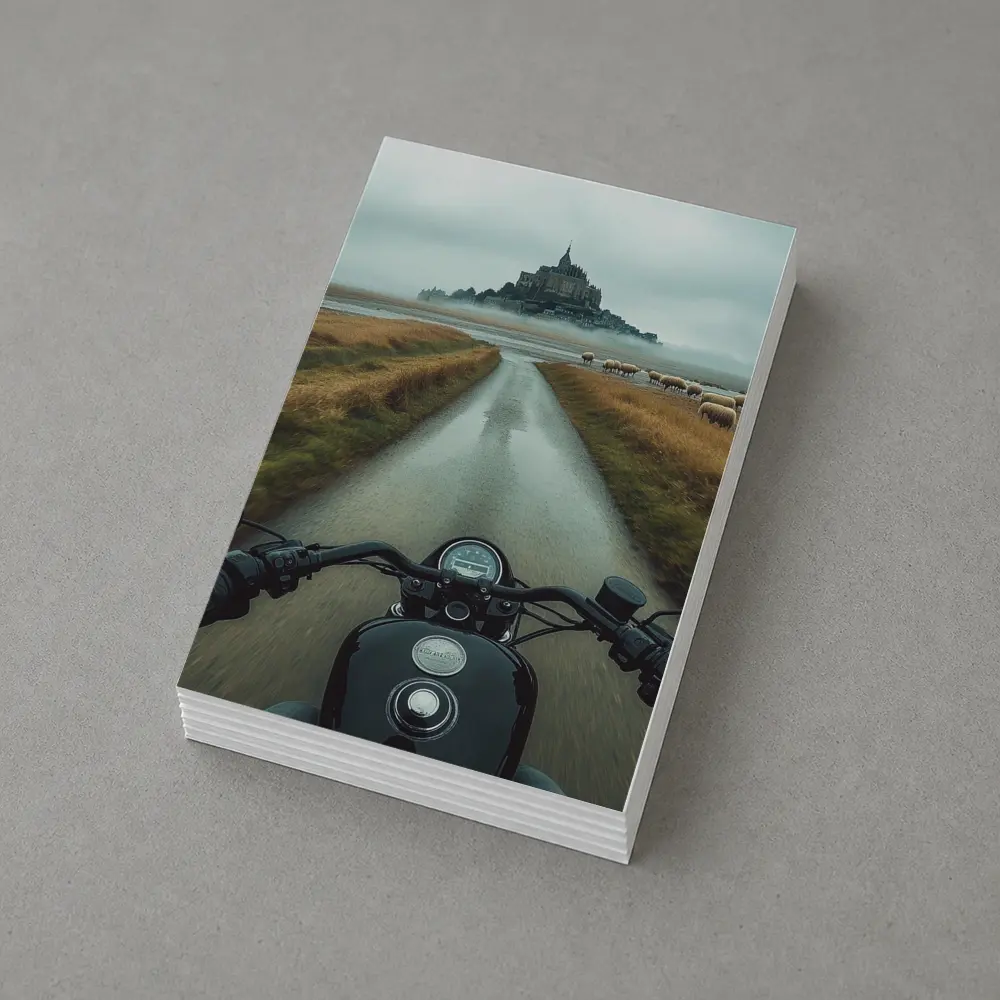 Harley Davidson Ride Mont Saint Michel France – Postcards