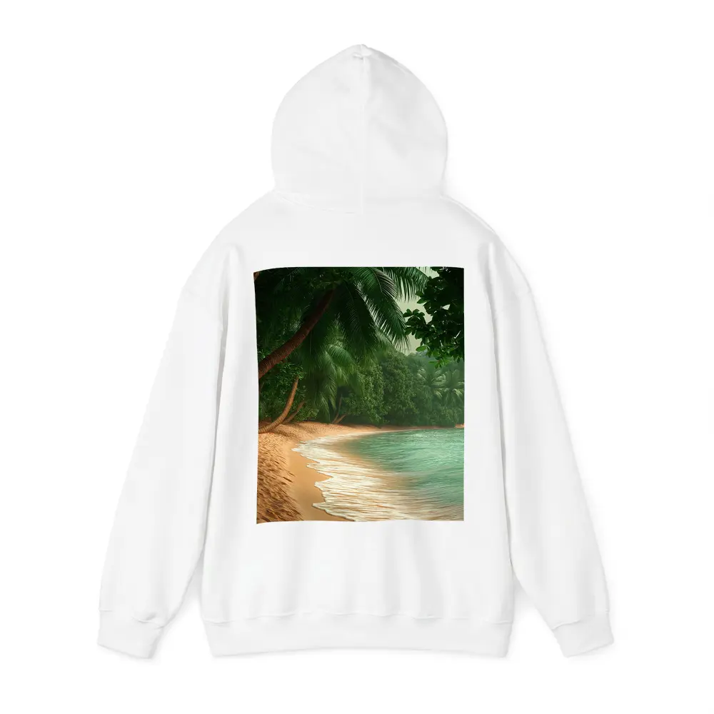 Tropical Beach Palm Trees Turquoise Water – Hoodies