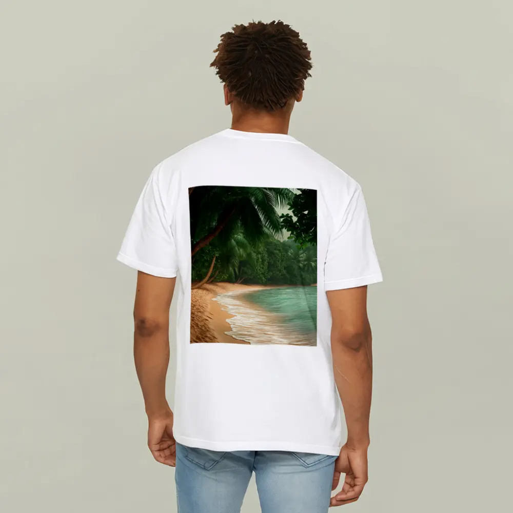 Tropical Beach Palm Trees Turquoise Water – T-Shirts
