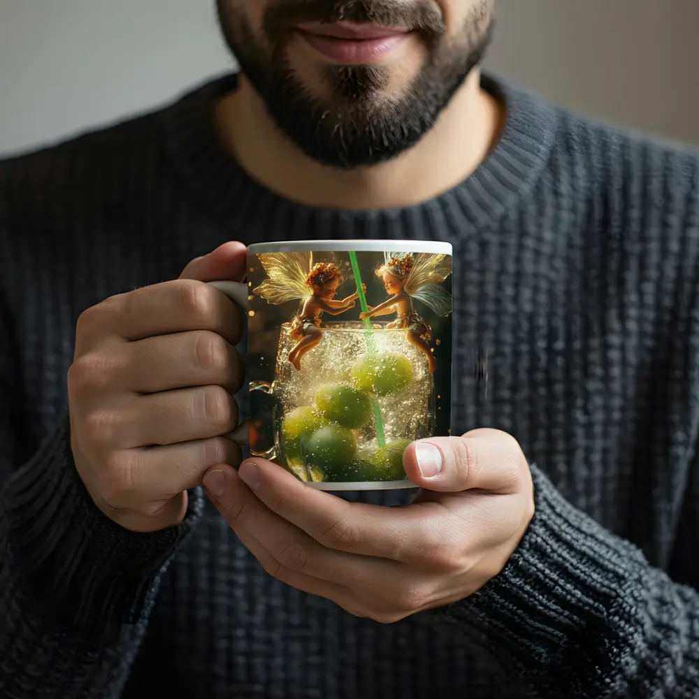 Fairy Fantasy Art Green Limes Glass – Mugs