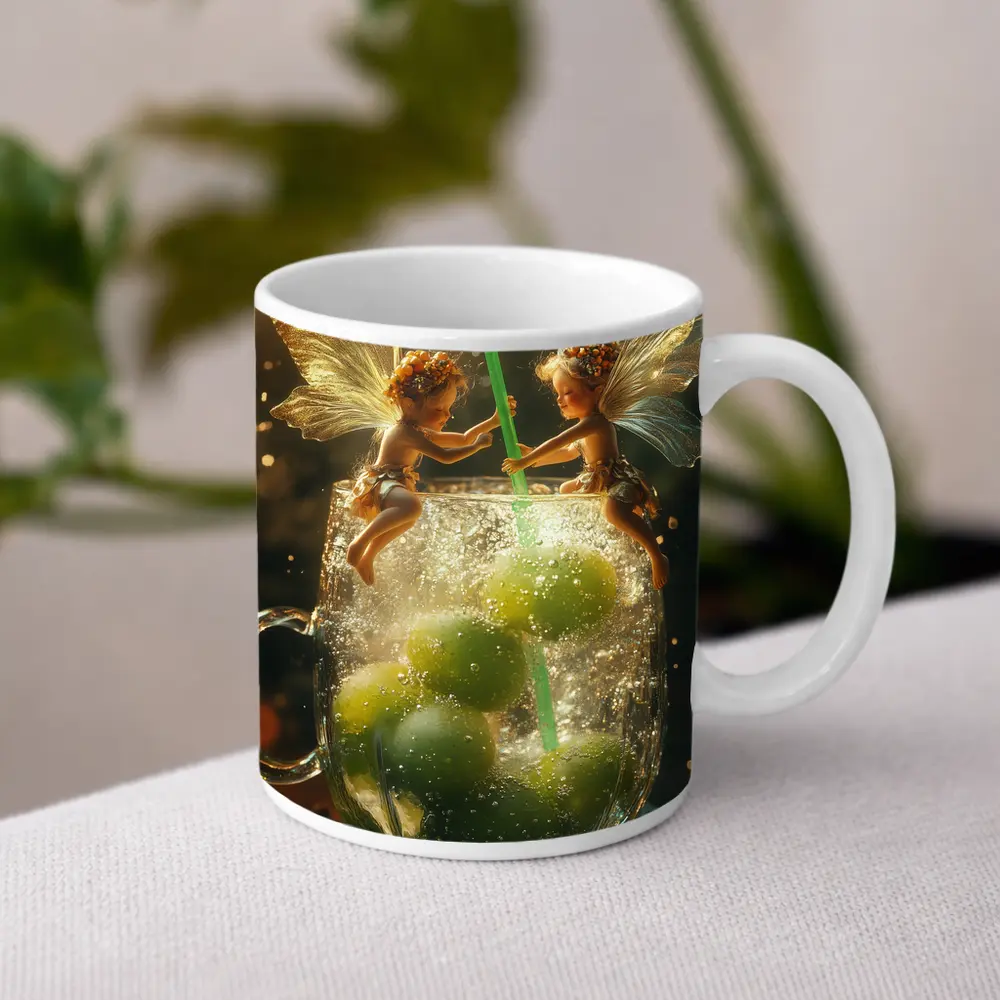 Fairy Fantasy Art Green Limes Glass – Mugs
