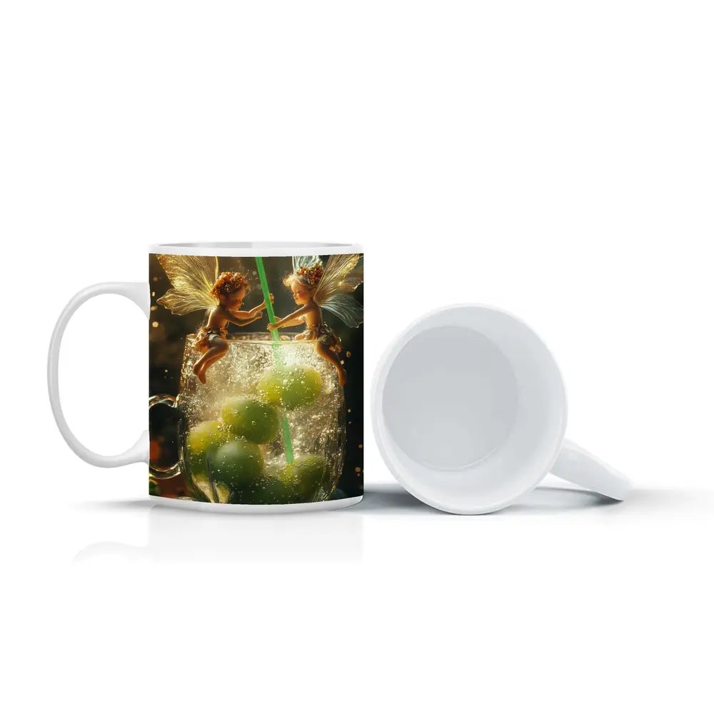 Fairy Fantasy Art Green Limes Glass – Mugs