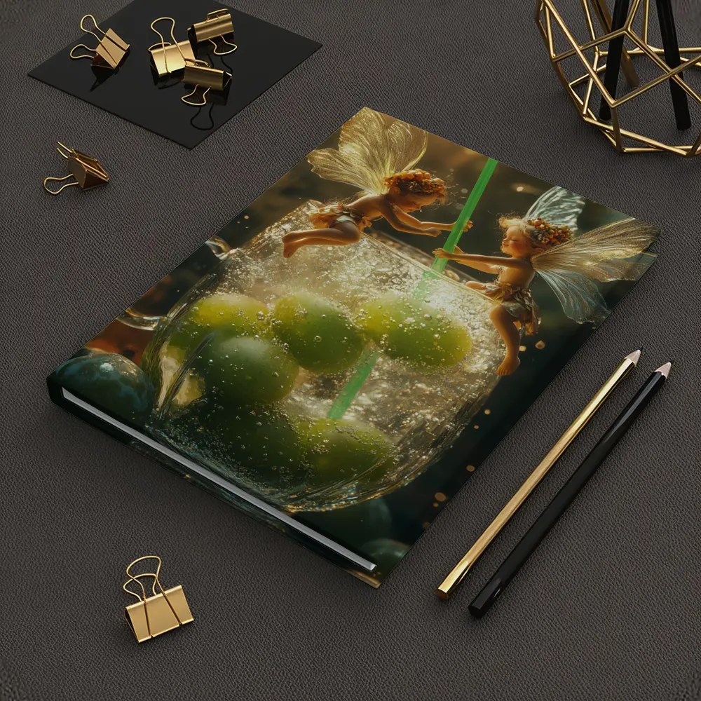Fairy Fantasy Art Green Limes Glass – Notebooks