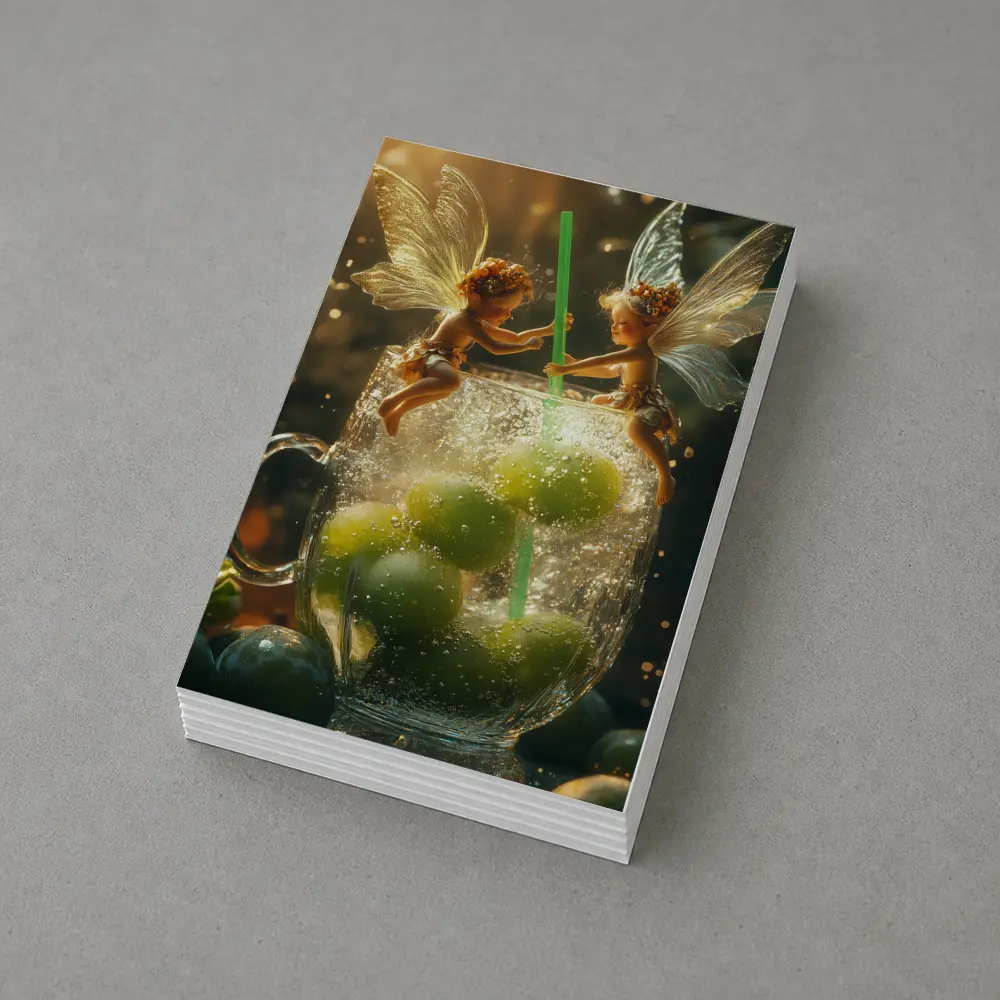 Fairy Fantasy Art Green Limes Glass – Postcards