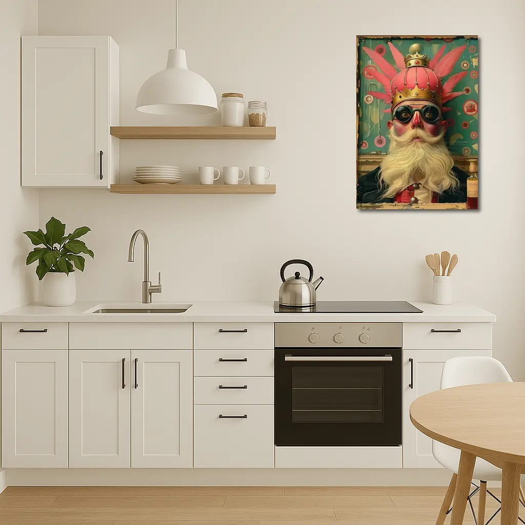 Eccentric King Portrait Pop Art Style – Wall Art