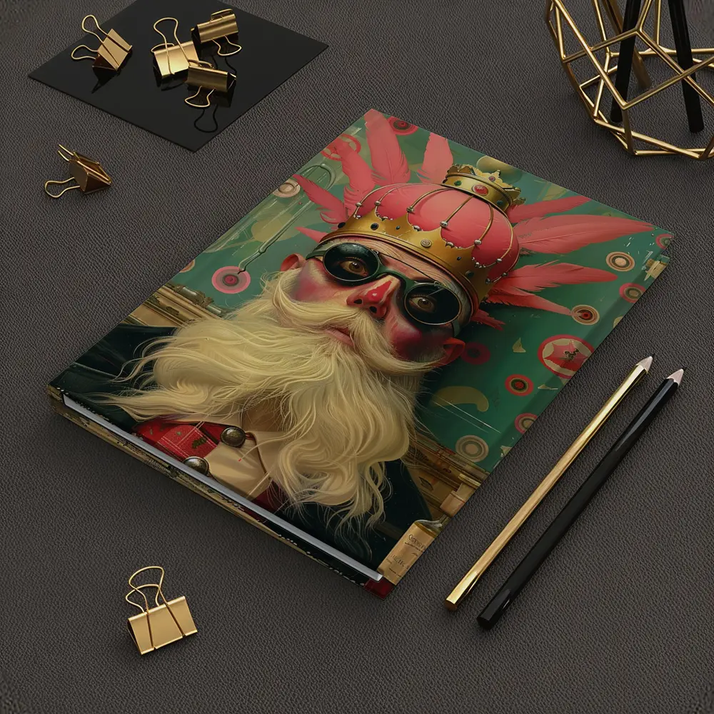 Eccentric King Portrait Pop Art Style – Notebooks