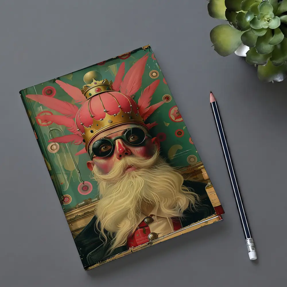 Eccentric King Portrait Pop Art Style – Notebooks