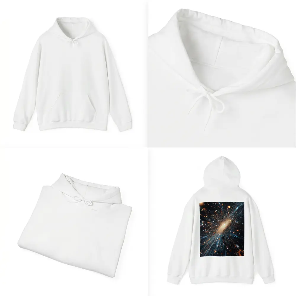Deep Space Galaxy Explosion Stars Blue – Hoodies