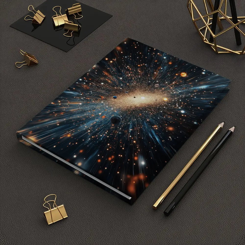 Deep Space Galaxy Explosion Stars Blue – Notebooks