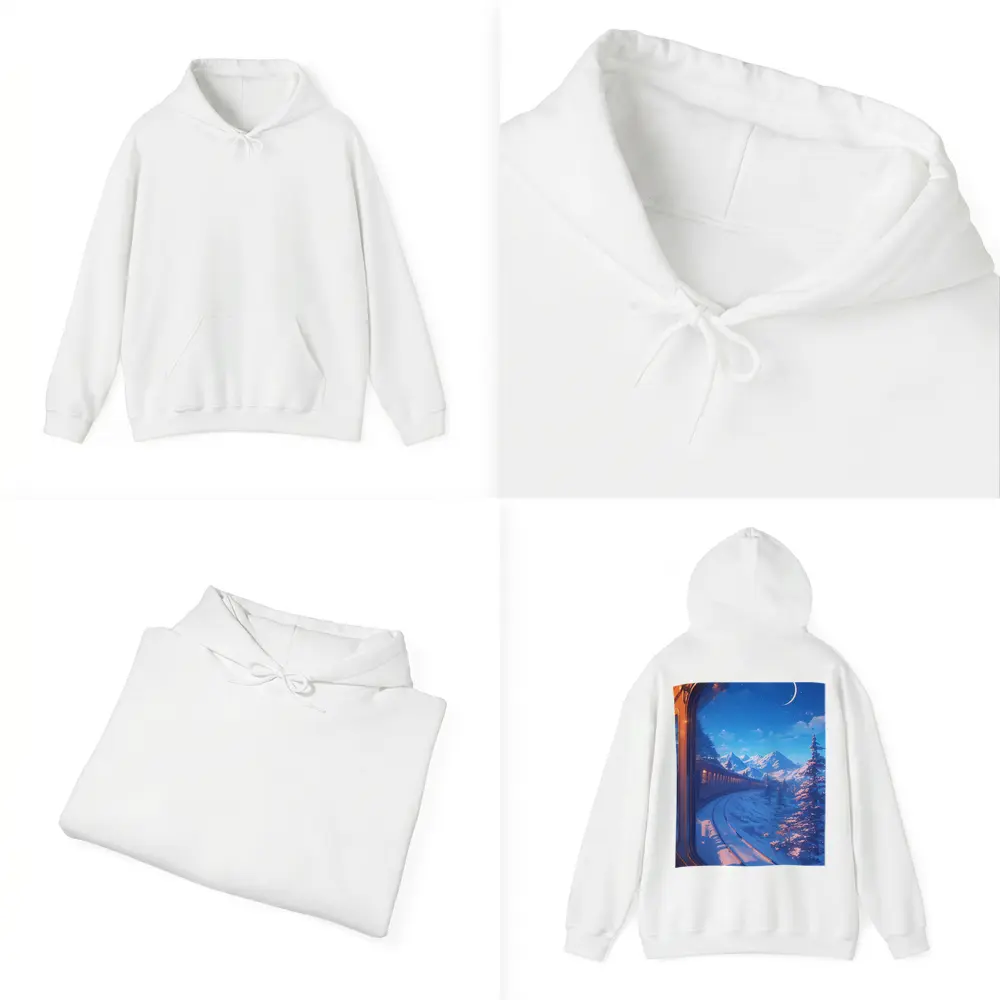 Anime Train Ride Snowy Mountain Night – Hoodies