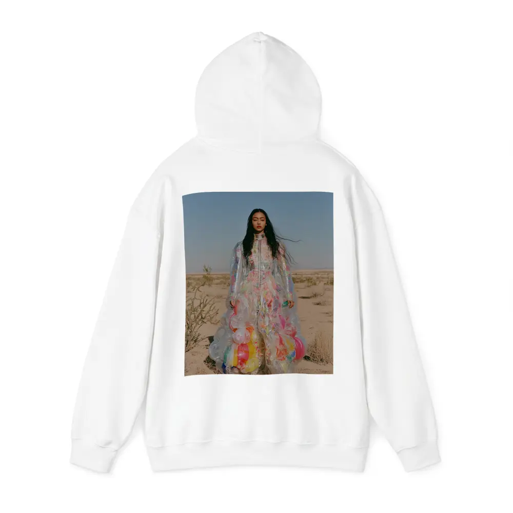 Woman Plastic Dress Desert Fashion Art – Hoodies