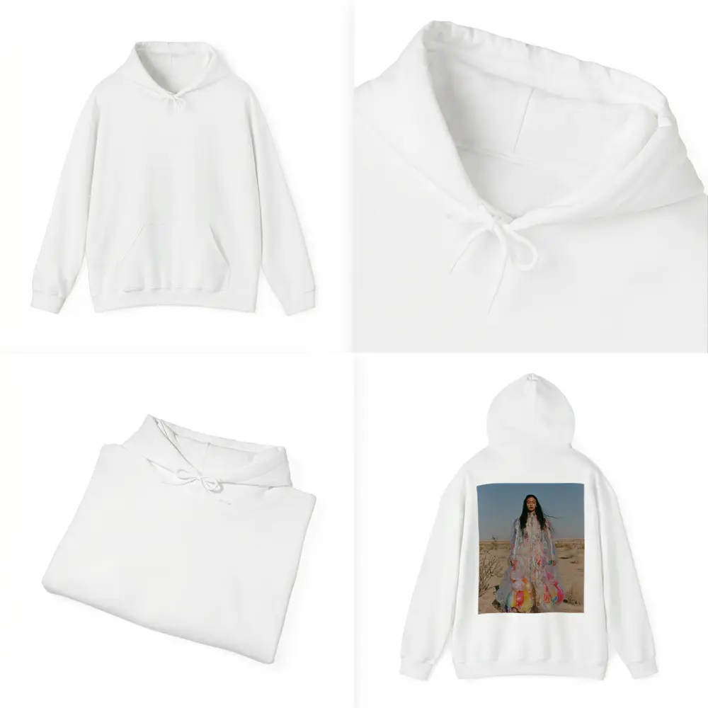 Woman Plastic Dress Desert Fashion Art – Hoodies
