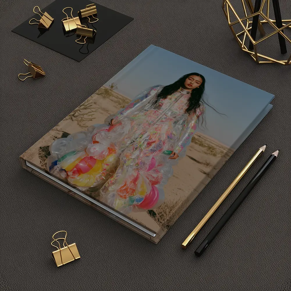 Woman Plastic Dress Desert Fashion Art – Notebooks
