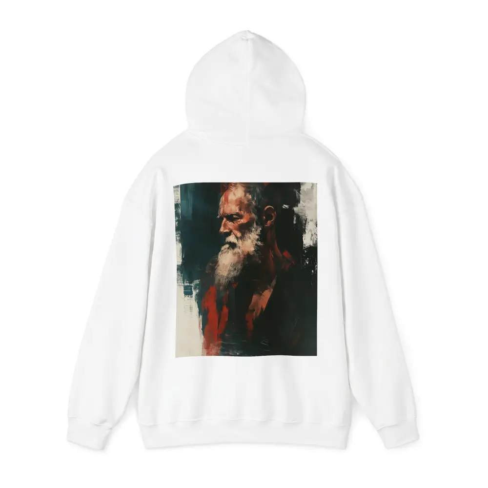 Old Man Portrait Dark Painterly Art Style – Hoodies