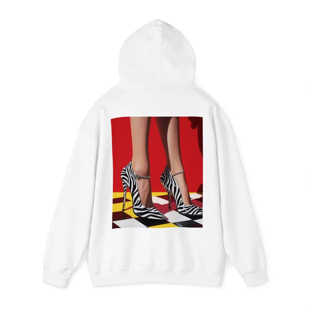 Zebra Print Heels Red Checkered Floor – Hoodies