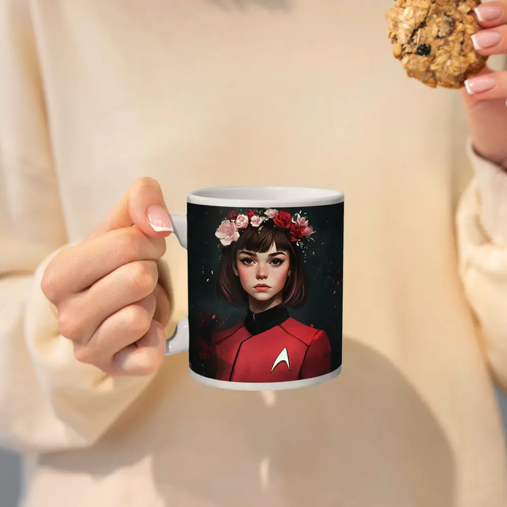 Star Trek Red Uniform Girl Floral Crown – Mugs