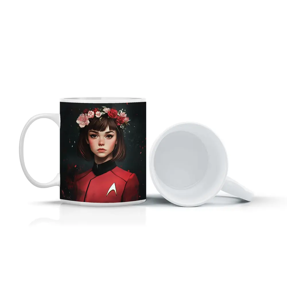 Star Trek Red Uniform Girl Floral Crown – Mugs