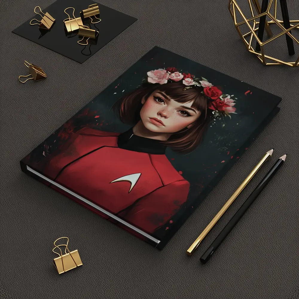Star Trek Red Uniform Girl Floral Crown – Notebooks