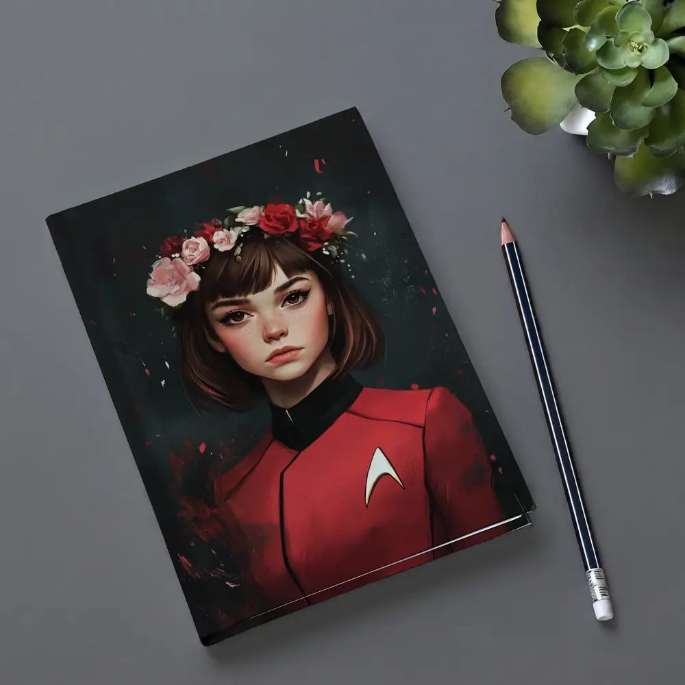 Star Trek Red Uniform Girl Floral Crown – Notebooks
