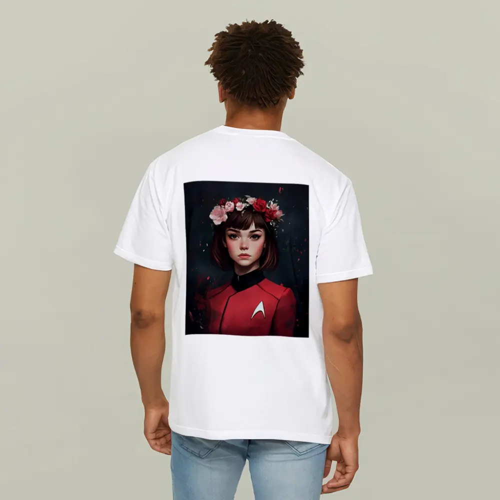 Star Trek Red Uniform Girl Floral Crown – T-Shirts