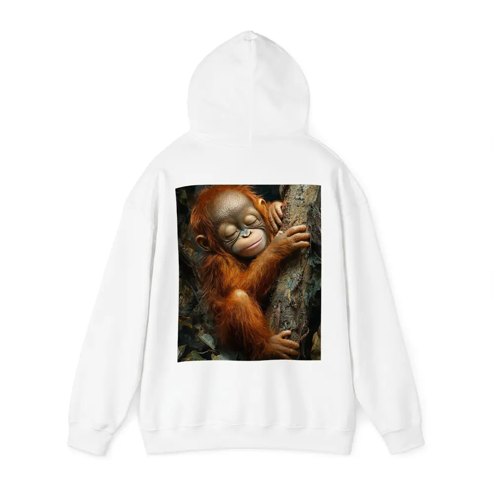 Baby Orangutan Sleeping On Jungle Tree – Hoodies