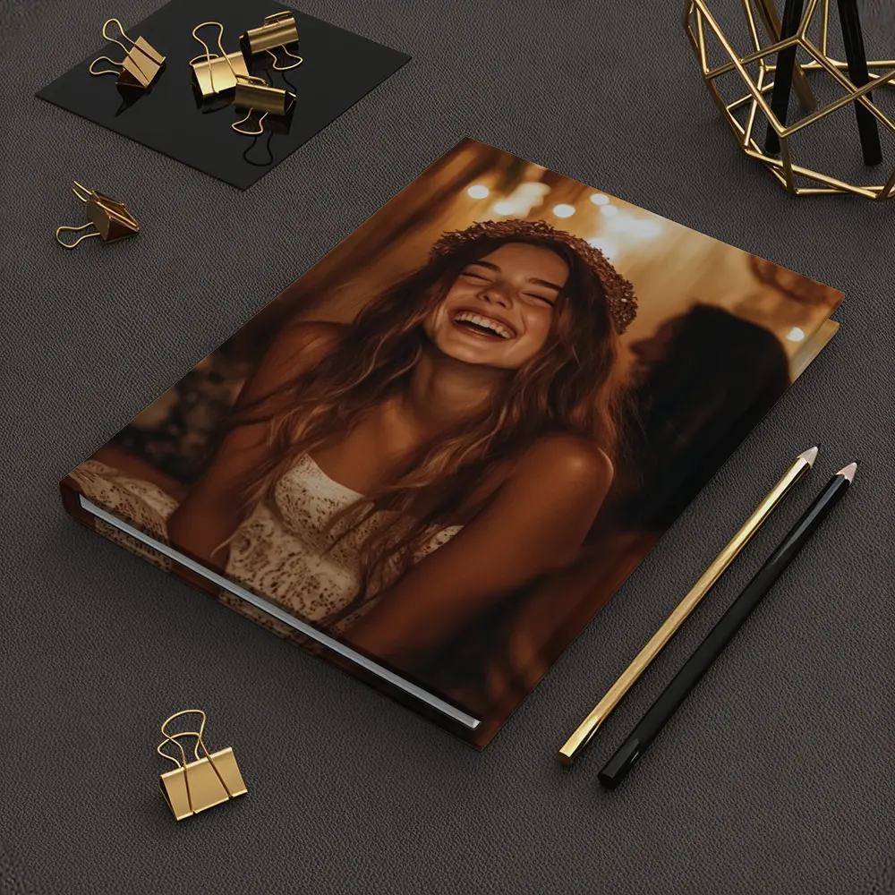 Laughing Women Friends Boho String Lights – Notebooks