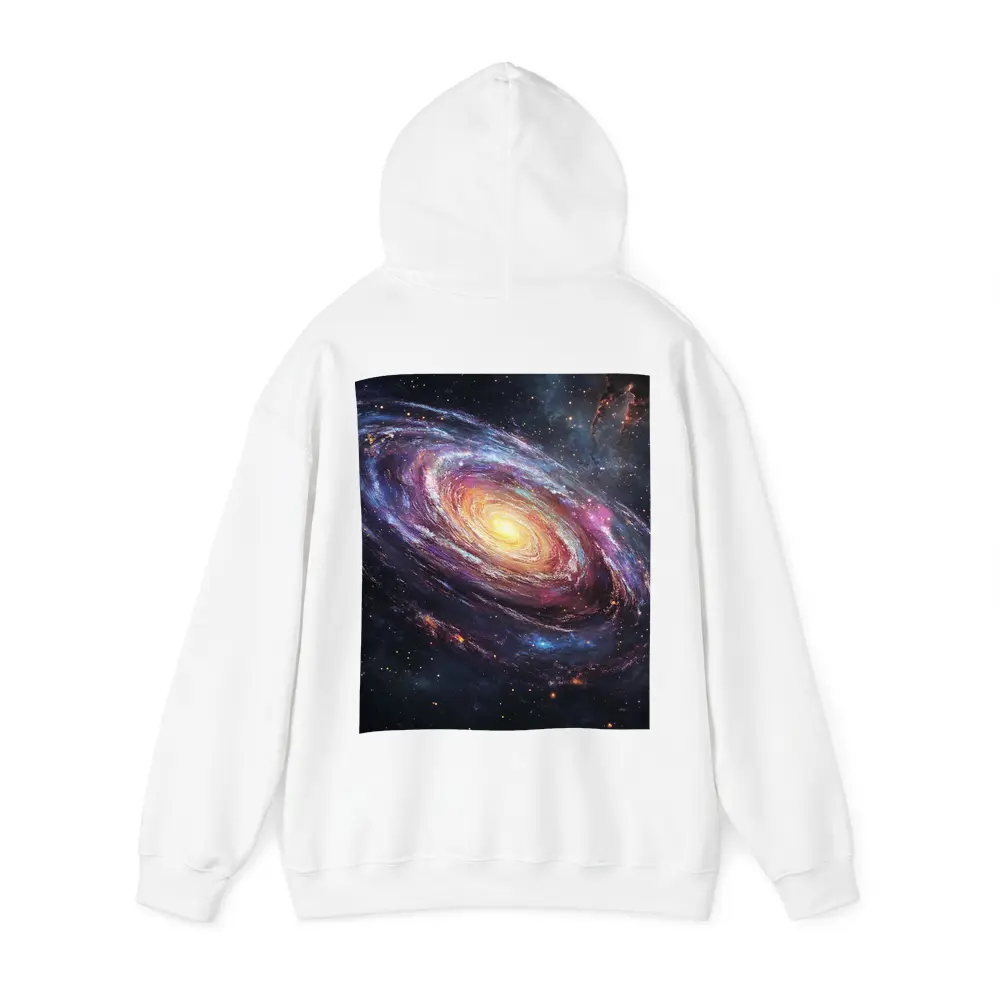 Spiral Galaxy Glowing Core Deep Space Art – Hoodies
