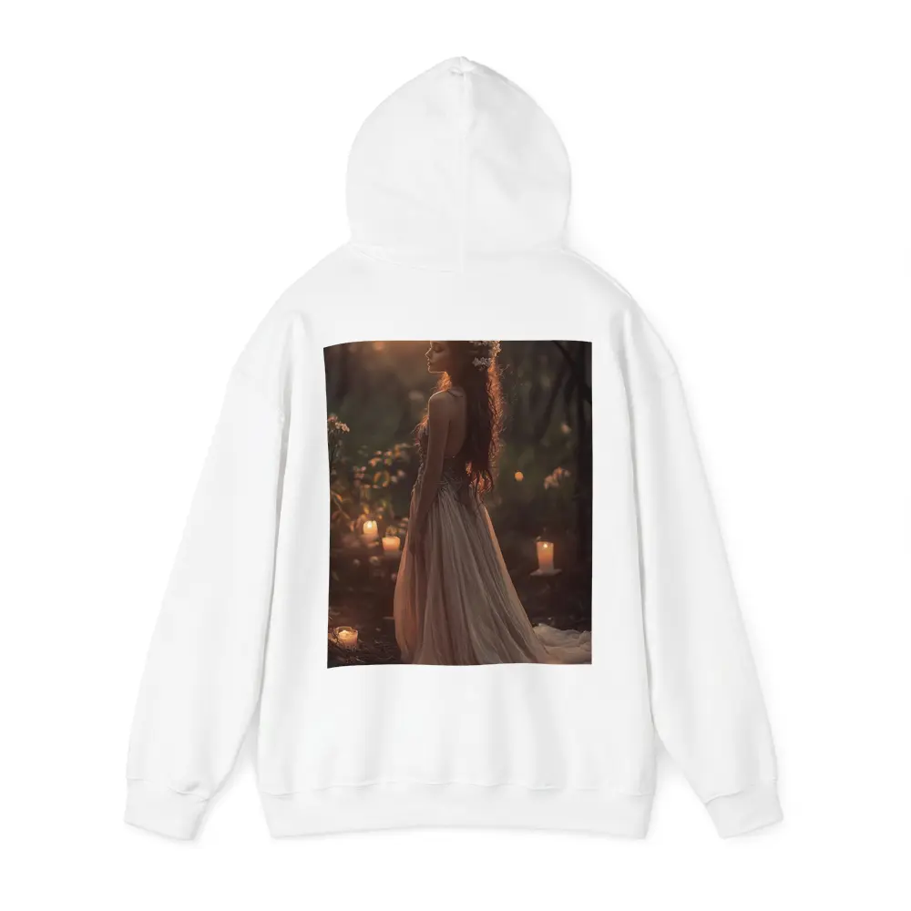 Moonlit Forest Girl Candlelight Fantasy Art – Hoodies