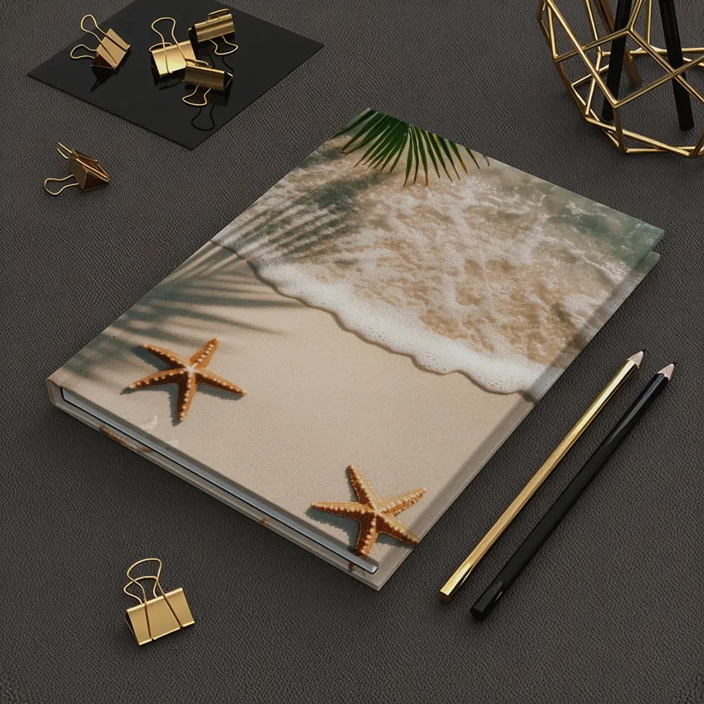 Starfish on Sandy Tropical Beach Shore – Notebooks