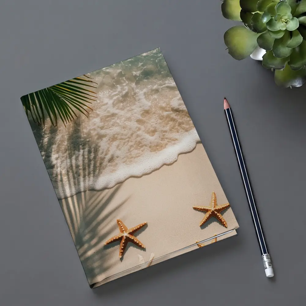 Starfish on Sandy Tropical Beach Shore – Notebooks